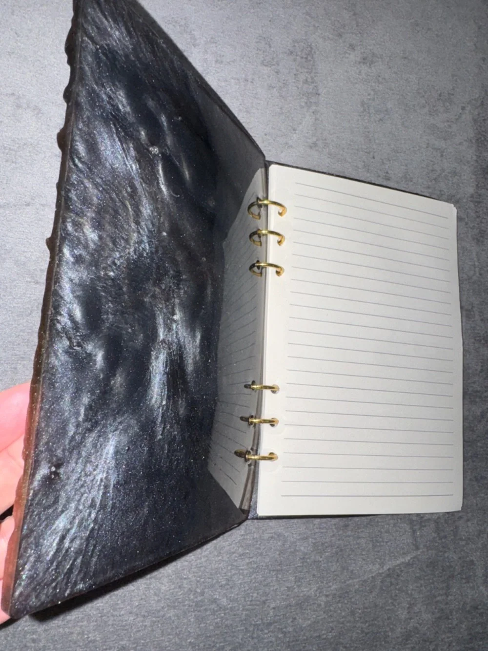 Dragon Eye Resin Journal with Blue Gem